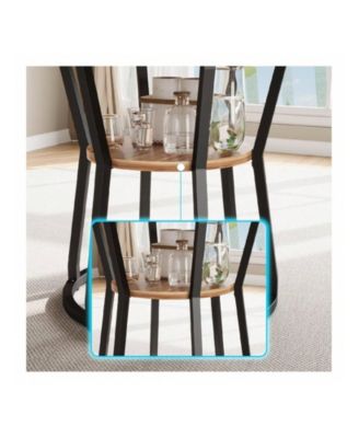 Kitchen Round Farmhouse Dining Table For 4 To 6 People Rustic Wood Kitchen Table for Dining Room