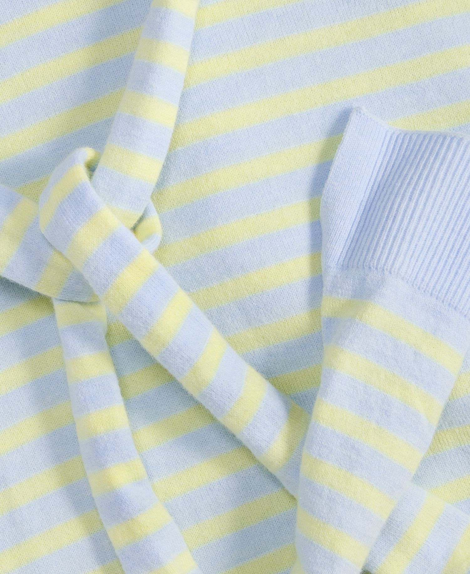 Women's Stripe Tie-Front Sweater Tee