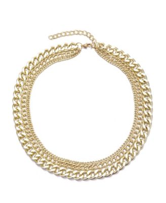 Gold Link Layered Necklace