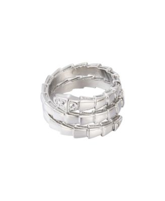 Silver Snake Double Wrap Ring