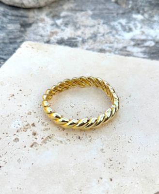 Gold Macaroni Stretch Bracelet