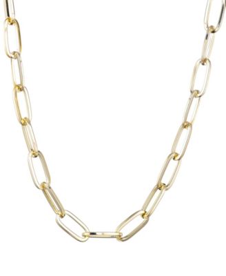 Gold Chunky Paperclip Necklace