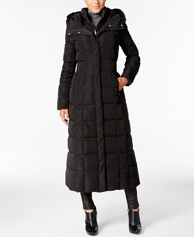 Cole Haan Hooded Down Maxi Puffer Coat - Coats - Women - Macy's