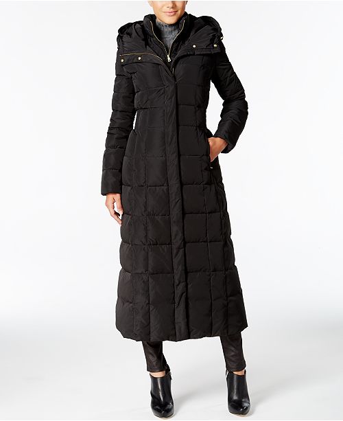 Cole Haan Signature Petite Layered Maxi Puffer Coat Reviews