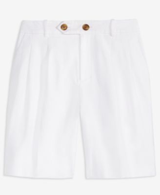 Women's High-Rise Linen-Blend Bermuda Shorts