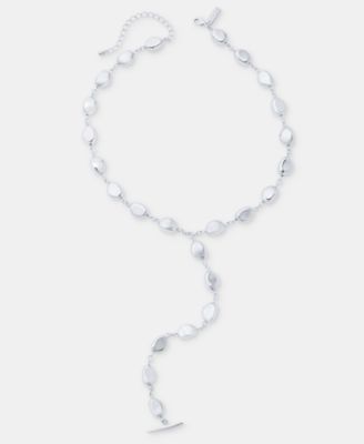 Sculptural Bead Lariat Necklace, 16" + 3" extender