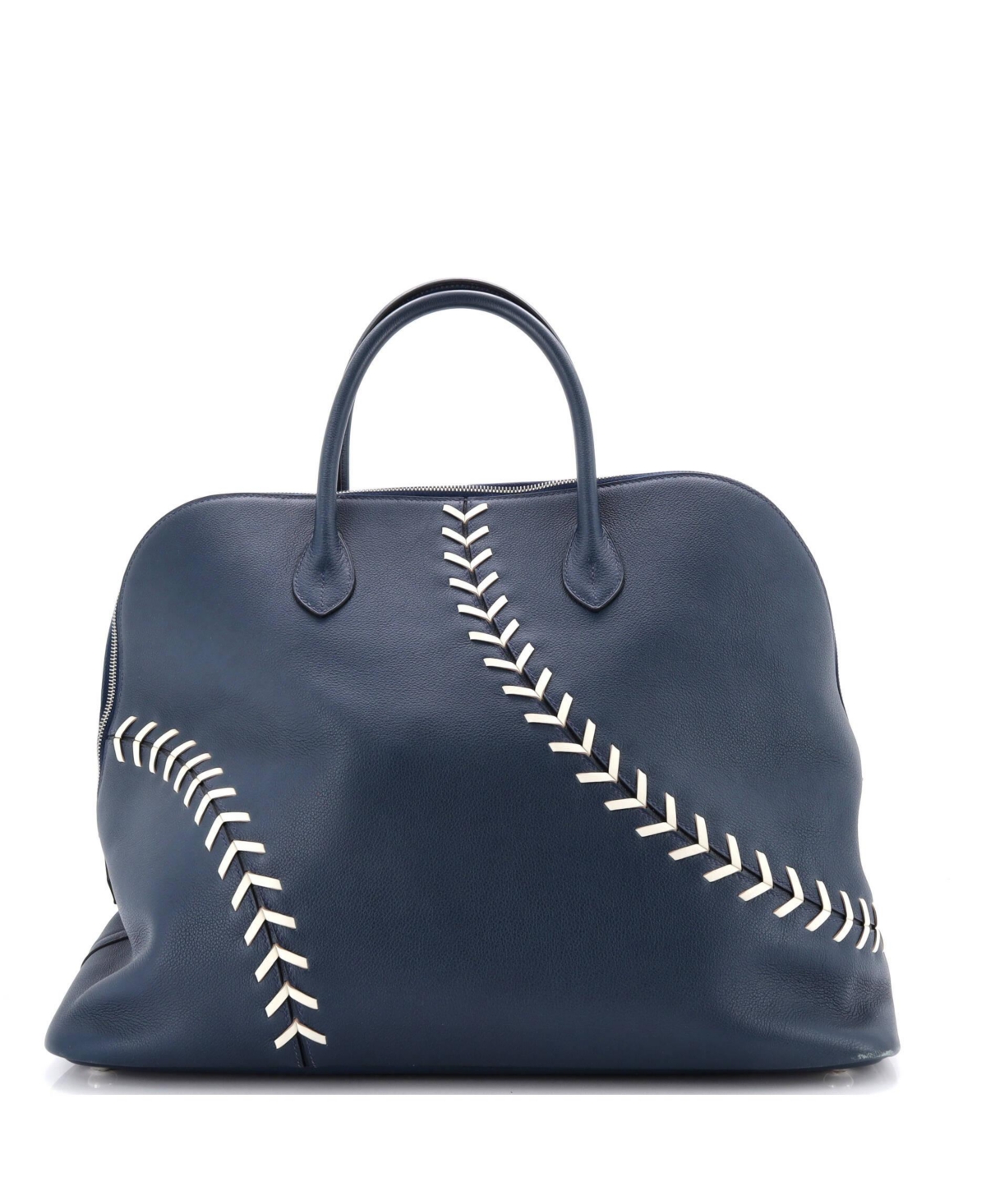 Pre-Owned HERMES 45 Bolide 1923 Baseball Bag Evercolor