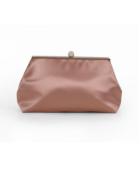Женский клатч Jewel Badgley Mischka Camilla Satin Pouch Clutch, цвет: Розовый