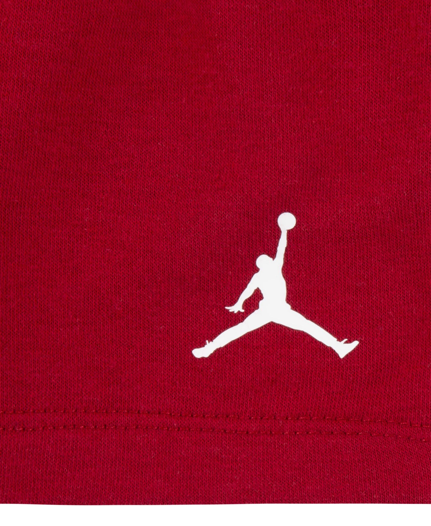 Детский комплект Jordan Jumbo Jump Man для малыша: футболка и шорты, 2 предмета, цвет: Тёмный красный / Белый — фото 3