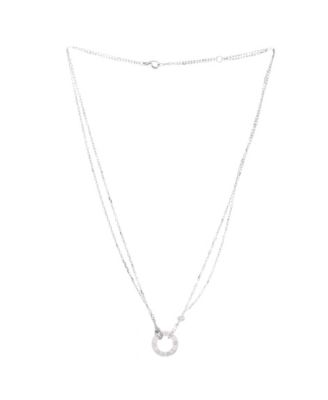 2 Diamonds Love Pendant Necklace
