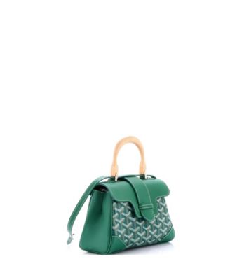 Mini Saigon Top Handle Bag Coated Canvas with Leather