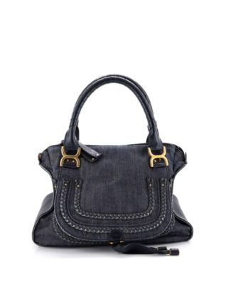 Medium Marcie Satchel Denim