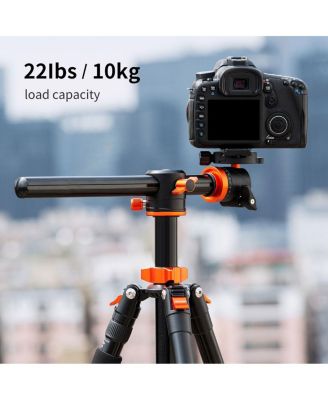 4-Section Aluminum Tripod Monopod with Center Axle Transverse