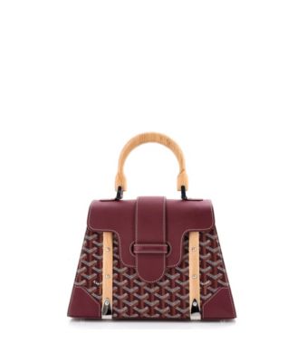 PM Saigon Top Handle Bag Coated Canvas with Leather