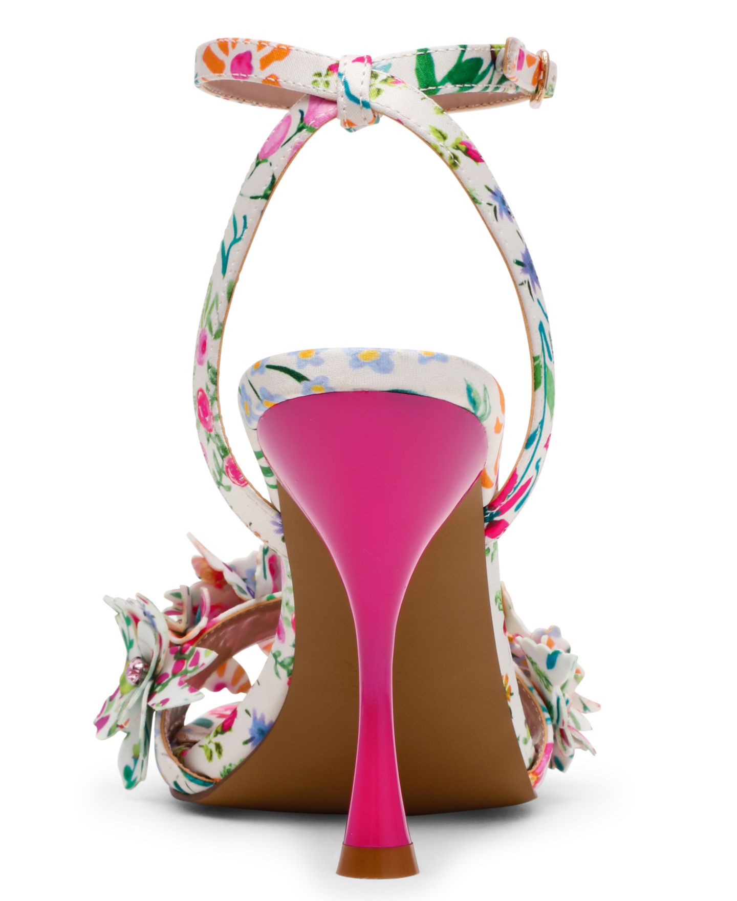 Женские сандалии Betsey Johnson Hilley Flower Dress Sandals, цвет: Натуральный с принтом — фото 3