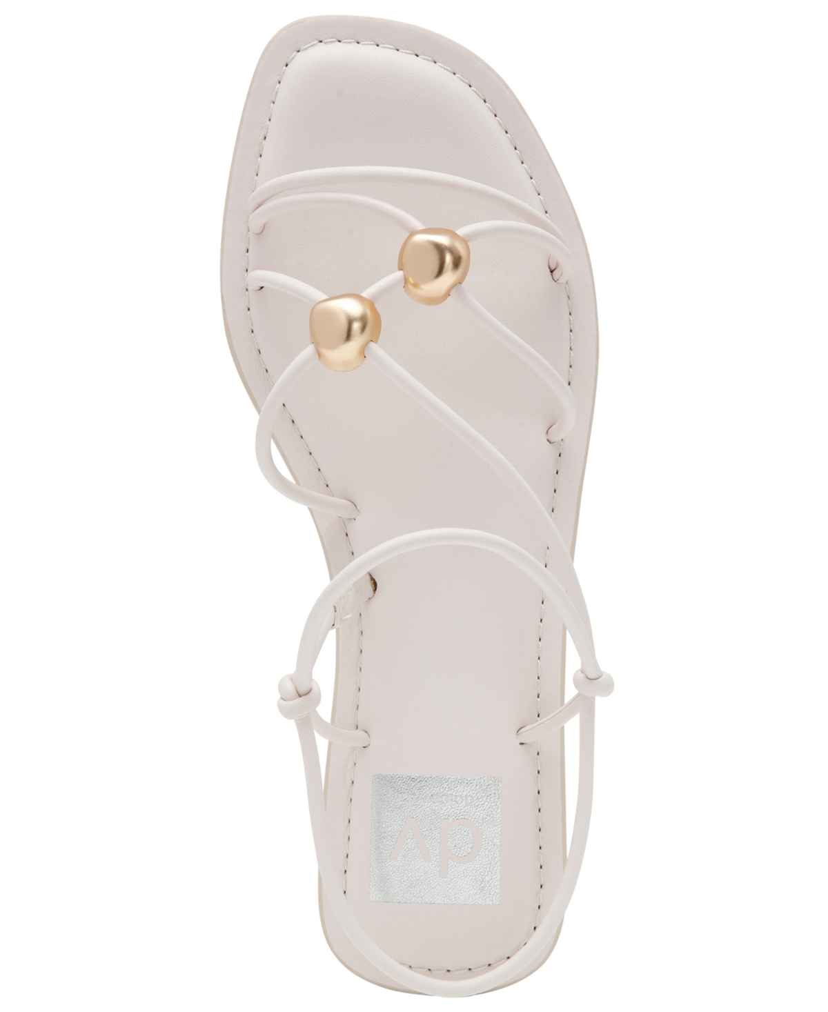 Dv Dolce Vita Women's Jaide Strapped Dome Studded Jewelry Strappy Gladiator Flat Sandals