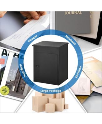 43.3" Package Delivery Boxes for Outside,Large Anti Theft Package Delivery Box with Lock