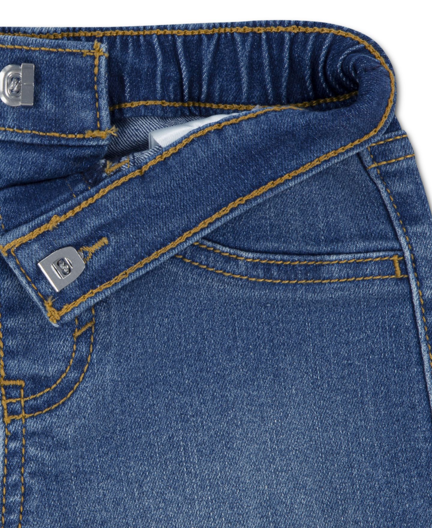 Комплект для мальчика Levi's: футболка и джинсовые шорты, 2 предмета, цвет: Молочный белый / Синий — фото 4