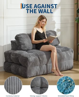 LED Bed Frame with Storage Headboard & Drawers - No Box Spring Needed