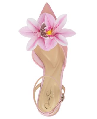 Women's Vilyria Orchid Embellished Mid-Heel Pumps