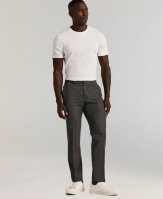 Men's Slim-Fit Flat Front Dress Pants