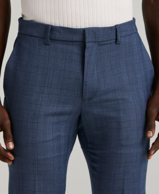 Men's Slim-Fit Gripper Waist Dress Pants