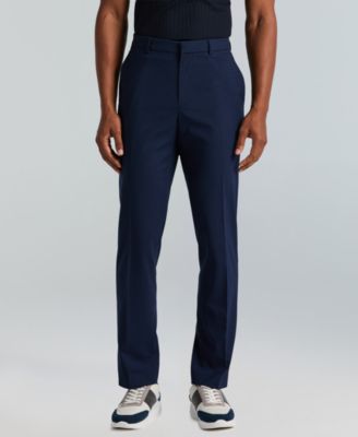 Men's Slim-Fit Gripper Waist Dress Pants