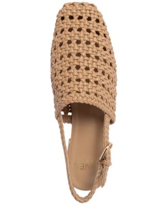 Women's Mateson Woven Block Heel Slingback Flats