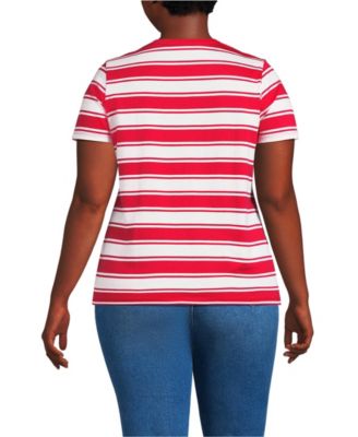 Plus Size Relaxed Supima Cotton Crew Neck T-Shirt