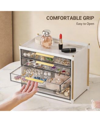 4-Drawer Makeup Organizer - Clear Acrylic Vanity Storage