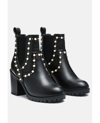 Women's Cherin Pearl Studded Chelsea Boots