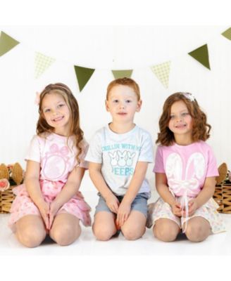 Little and Big Girls Shaker Easter Bunny Ear Bow Headband