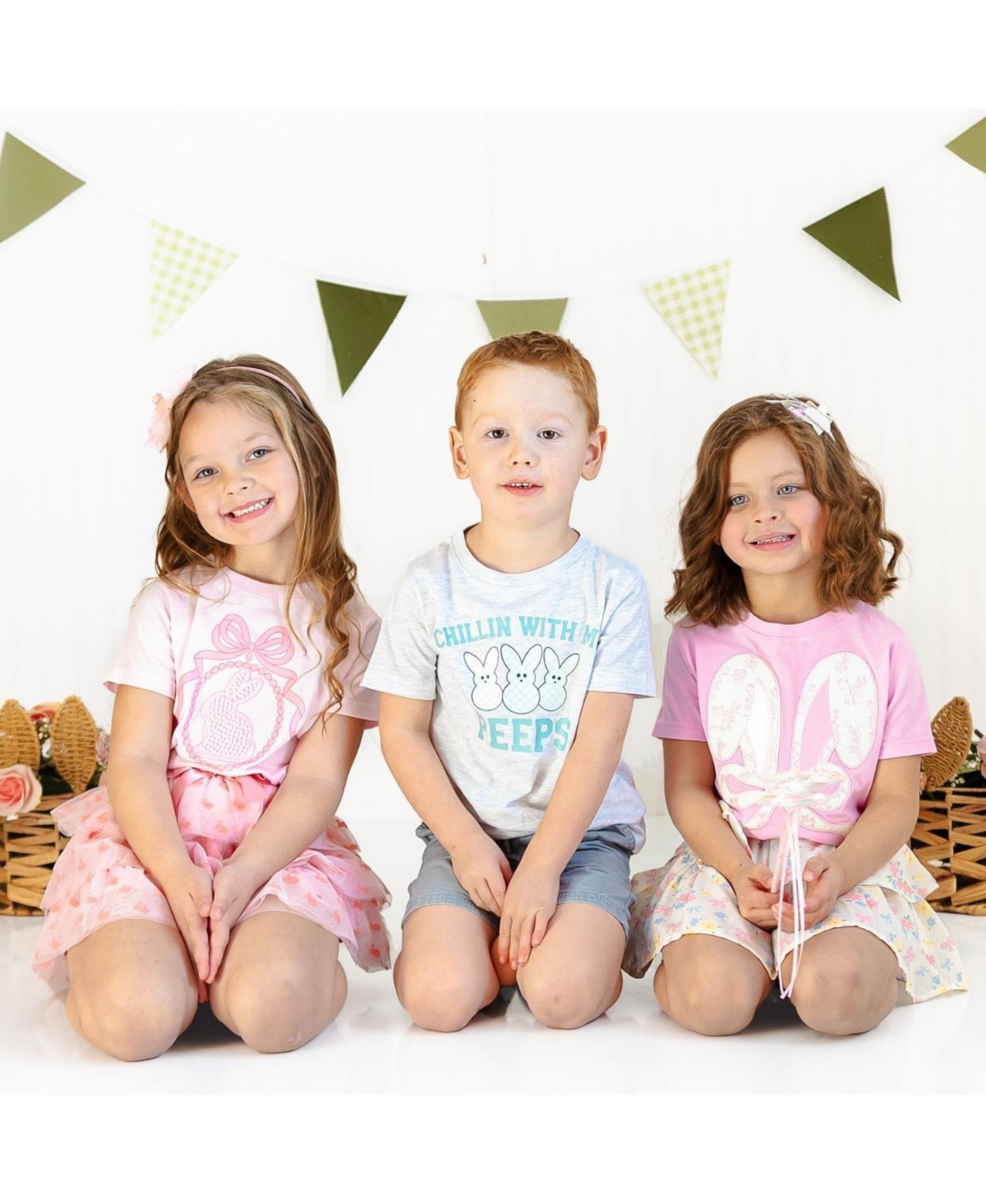 Sweet Wink Little and Big Girls Shaker Easter Bunny Ear Bow Headband