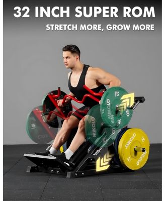 Linear Row Machine, Plate-Loaded Back Workout Machine for Home Gym, Linear Bearing Row Machine for LAT & Upper Back Training