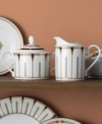 Empire Gold-Tone Sugar and Creamer, Set of 2