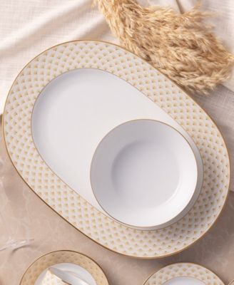 Trocadero 16" Gold-Tone Oval Platter