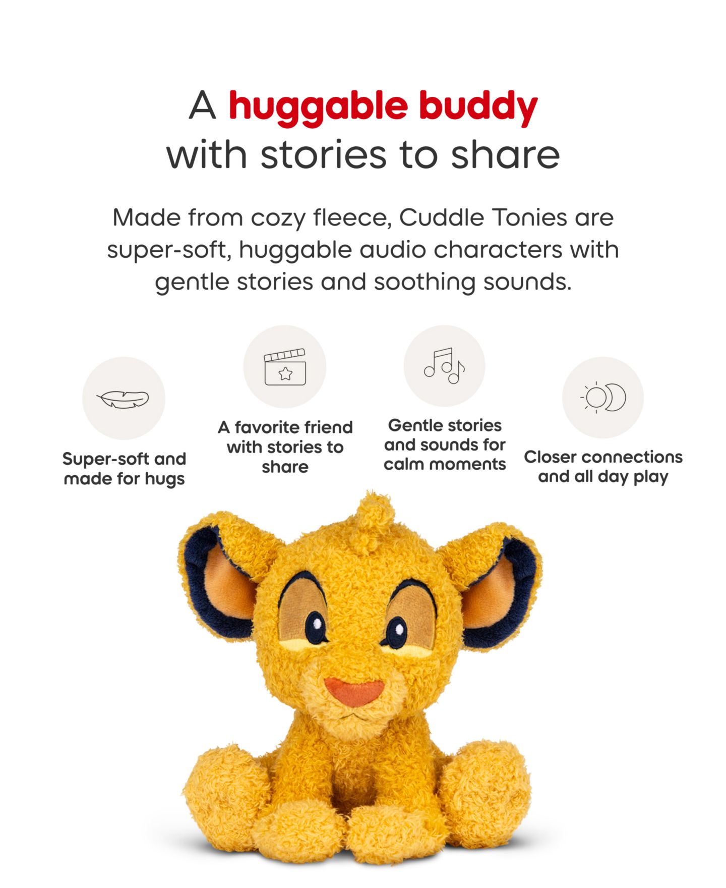 Детская мягкая игрушка Tonies Cuddle Simba Audio Plush — фото 3