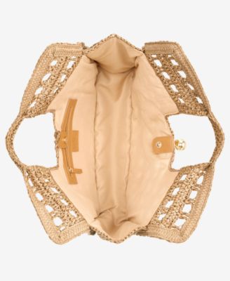 I.N.C. International Concepts Square Straw Tote Bag