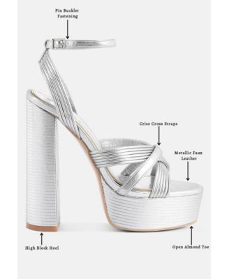 Womens Splendid Crisscross Straps High Heel Sandals