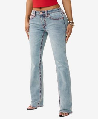 Women's Billie Mid Rise Straight Big T Jeans