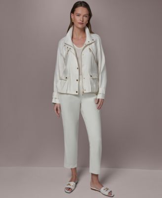 Women's Zipper Patch Pocket Jacket