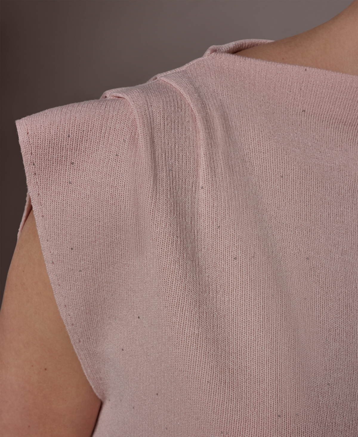 Donna Karan New York Women's Asymmetric Mock Neck Sweater