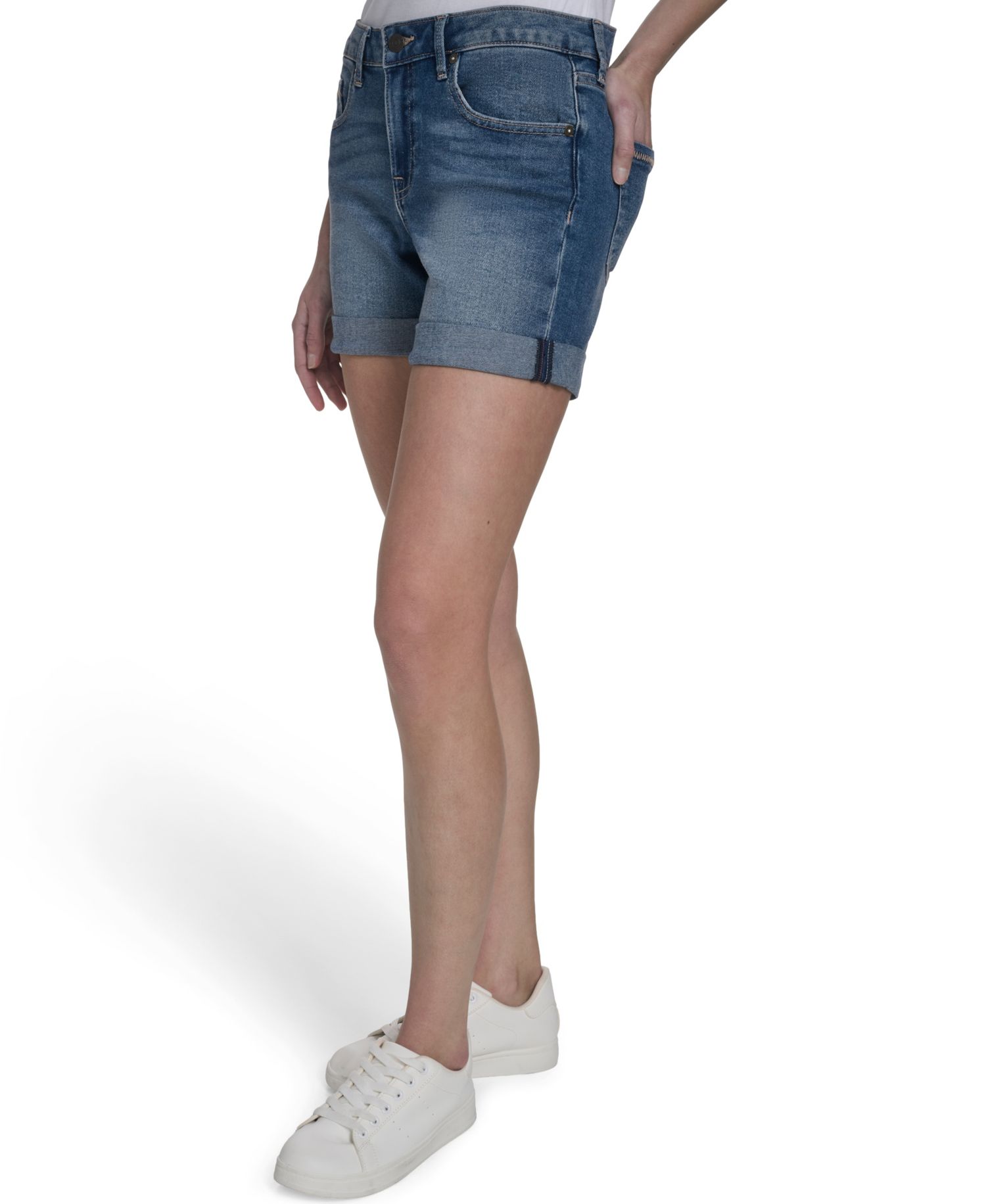 Women's Cuffed Denim Shorts