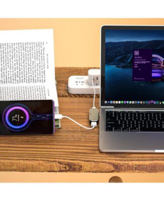 4 Port USB C Hub - with 100W PD Charging, Plug-and-Play Adapter – Ideal for Professionals, Gamers & Remote Workers