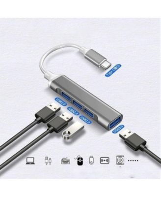 USB Extender 4-Port Small USB Hub for Pc Laptop 5Gbps Data Transfer for Desktop, USB Flash Drives, Mobile HDD