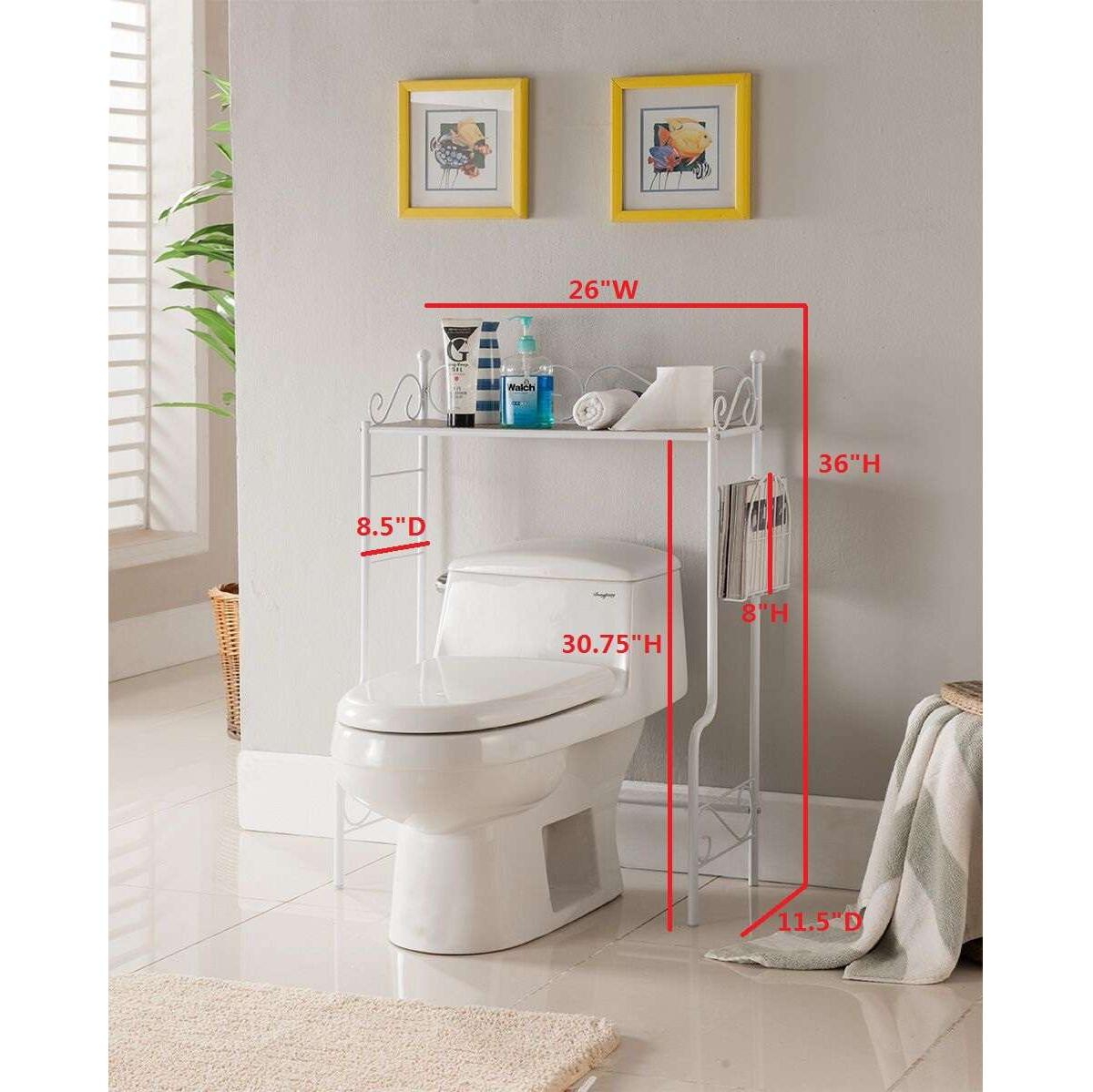 Kings Brand Furniture Over the Toilet Bathroom Rack