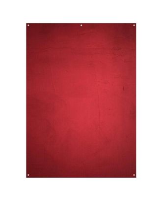 X-Drop Matte Vinyl Backdrop, Aged Red Wall, 5x7'