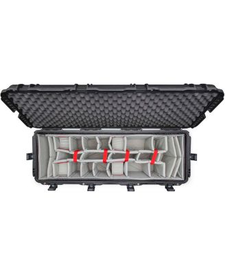 988 Wheeled Waterproof Hard Case with Padded Divider