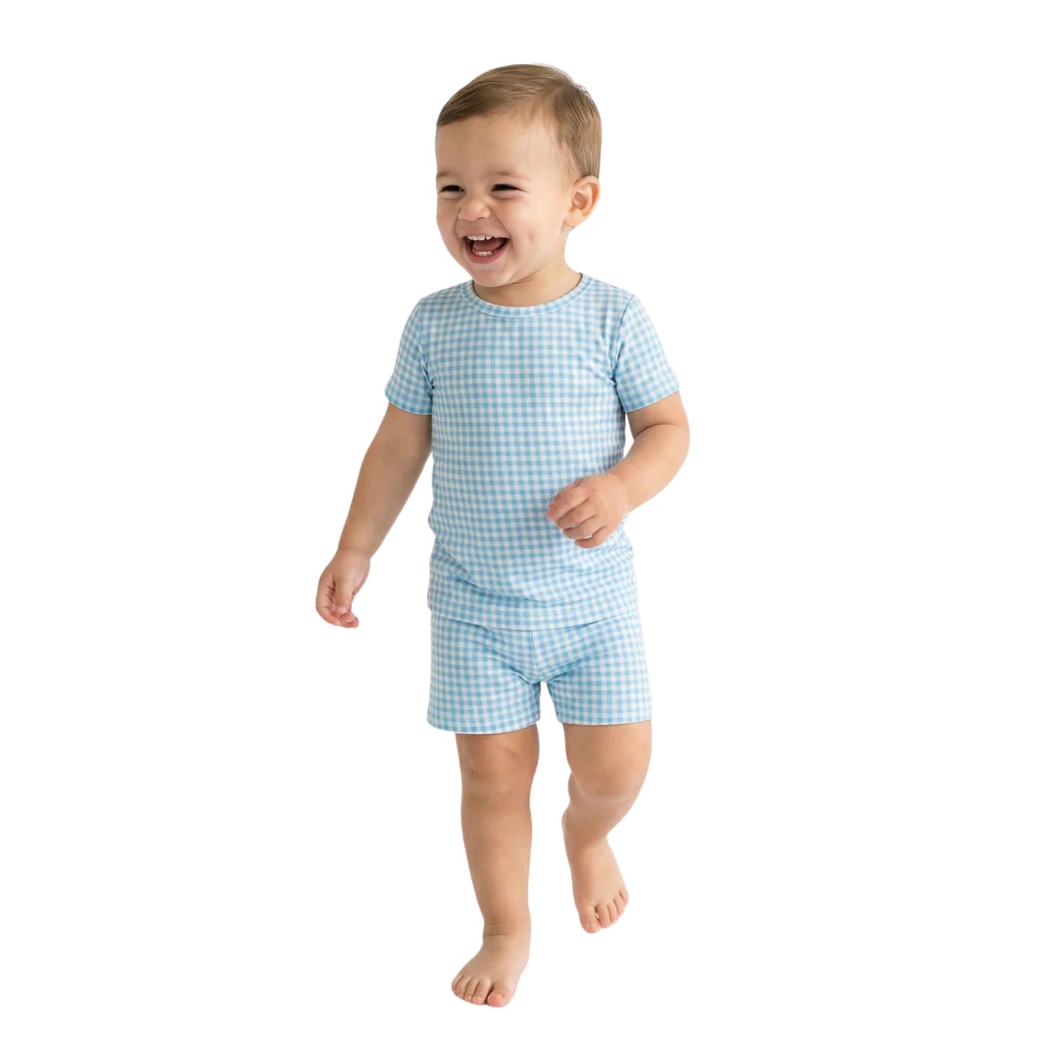 Baby Boys Harbor Gingham Pajama Set