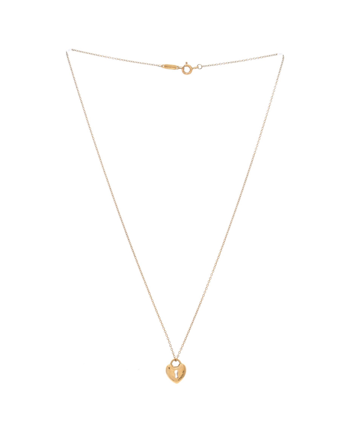 Pre-Owned Tiffany & Co Heart Lock Pendant Necklace